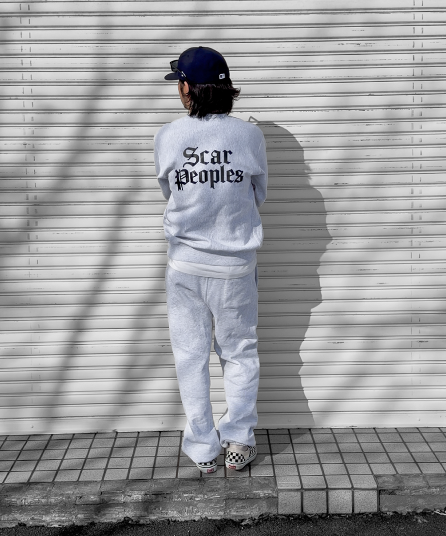 Basic Logo Sweat Pants / Ash | Youthful Scar Pe