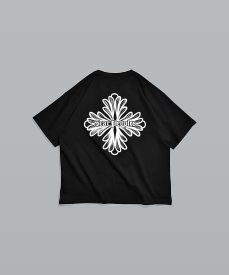 Blossom Cross Box Tee / Black