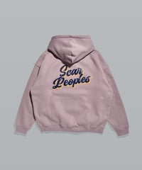 Shadow Logo Hoodie / Dark Purple