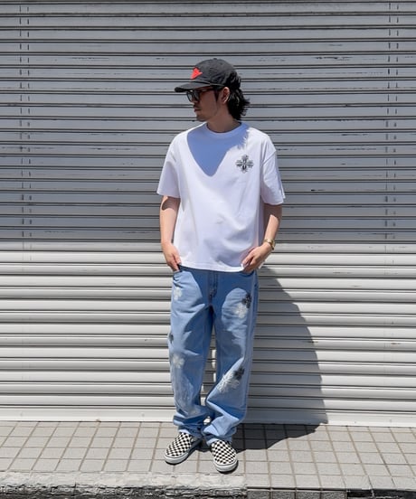 Blossom Cross Box Tee / White