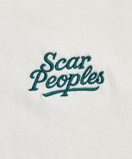 Heritage Logo Embroidery Tee / Ivory × Green