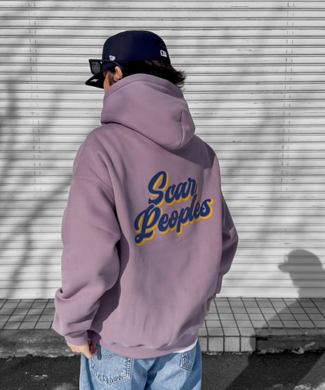 Shadow Logo Hoodie / Dark Purple