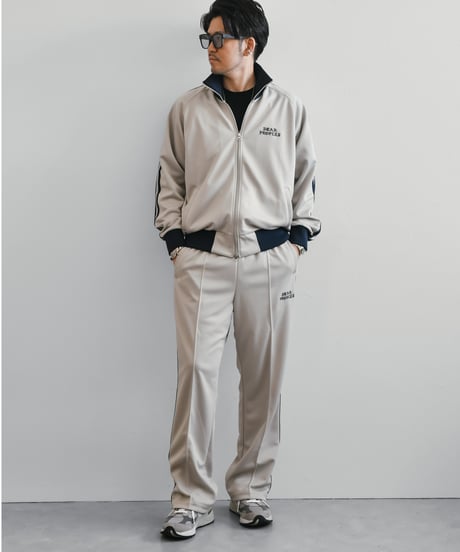 Hype Logo Track Pants / Light Grey × Navy