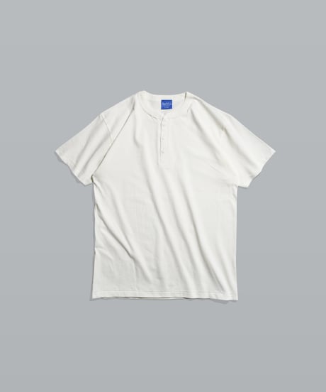 Henley neck Tee / Vintage White