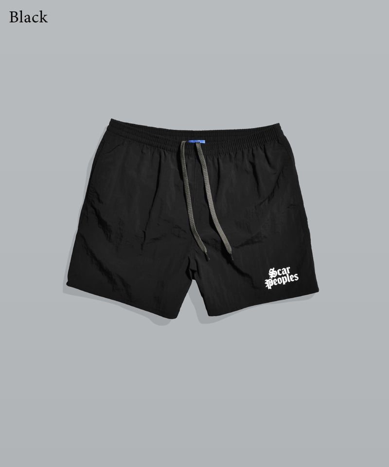 Alpha Logo Nylon Shorts | Youthful Scar Peoples