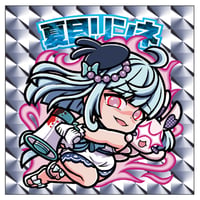 【裏面印刷あり】夏目リンネ（悪魔Ver.）・びっくりシール【背景：キラキラ】