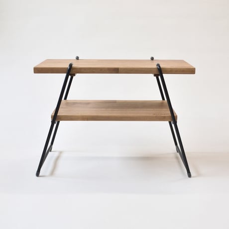 【受注生産品】ストッパー付きアウトドア用サイドテーブル：GIA-M-ST450