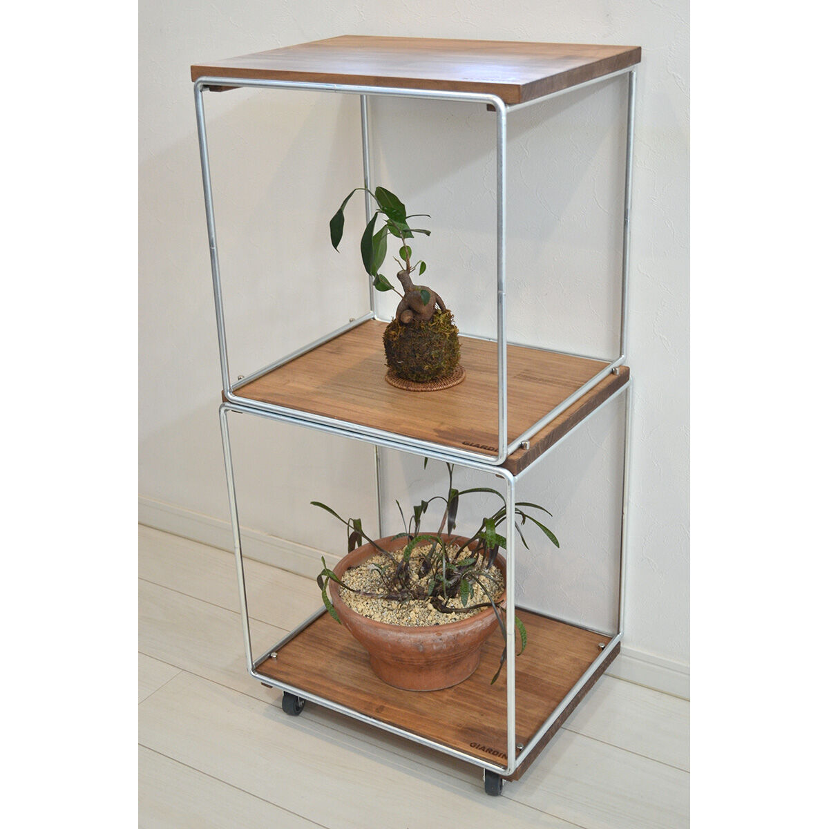 受注生産品】キャスター付きボックス型シェフル棚板塗装タイプ