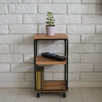 【受注生産品】ボックス型ミニシェルフキャスター付：GIARDINO Scaffale with caster：GIA-001C-WN