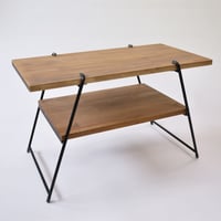【受注生産品】ストッパー付きアウトドア用サイドテーブルLサイズ：GIA-L-ST600