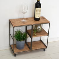 【受注生産品】ボックス型ミニシェルフ3BOXキャスター付：GIARDINO Scaffale with caster：GIA-002C-WN