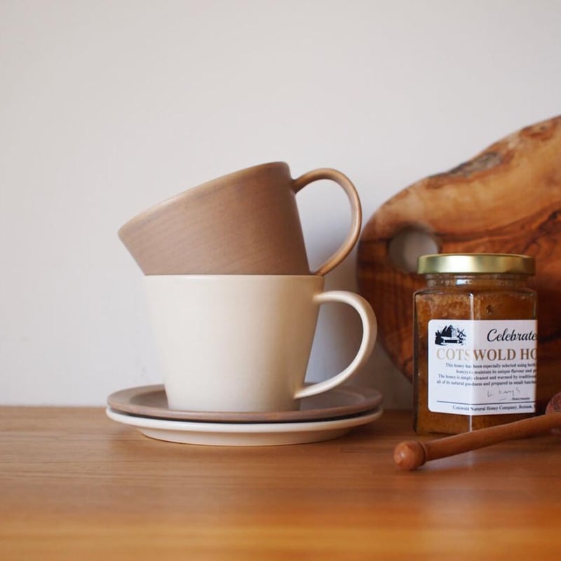 Sara Coffee Cup & Saucer ペア 木箱入り（帯巻き包装） | SAK