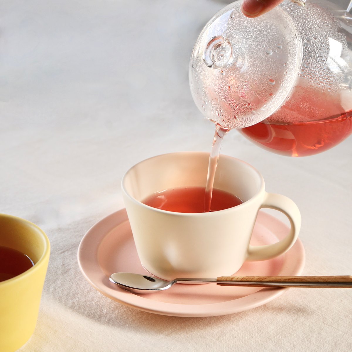 【じゅんさま専用】薄灰茶ポット③　クリームカップ2つ　薄灰茶マグカップ Tea Cup | SAKUZAN 公式オンラインストア