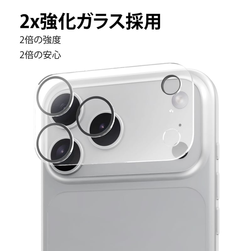 ABSOLUTE・3D Perfect Enclosure 2倍強化ガラスカメラプロテクター・