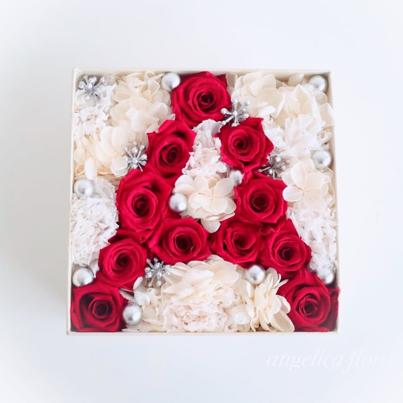rose gallery ginza イニシャル プリザーブドフラワー 記念日 | ローズ