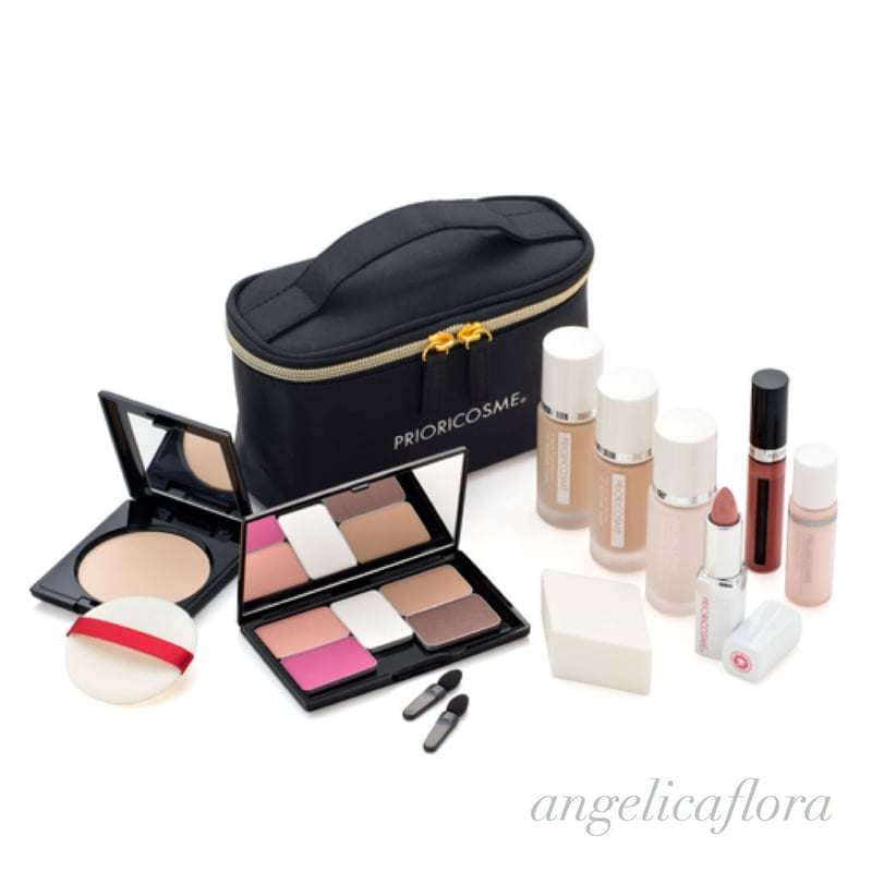 【新品未使用】プリオリコスメ　ベースメイクセット　色選択可能 PRIORICOSME/フルメイク11点セット（メイクポーチ付き