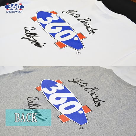 送料無料　 360° SPORTSWEAR （スリーシックスティ） Tシャツ メンズ レディース THSX-518 6.2oz ヘビーウエイト サーフ スケーター アメカジ