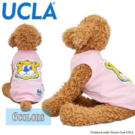 送料無料 UCLA(ユーシーエルエー） 犬服 Tシャツ ドッグウエア UCLA-0549 カレッジ ロゴ キャラクター アメカジ