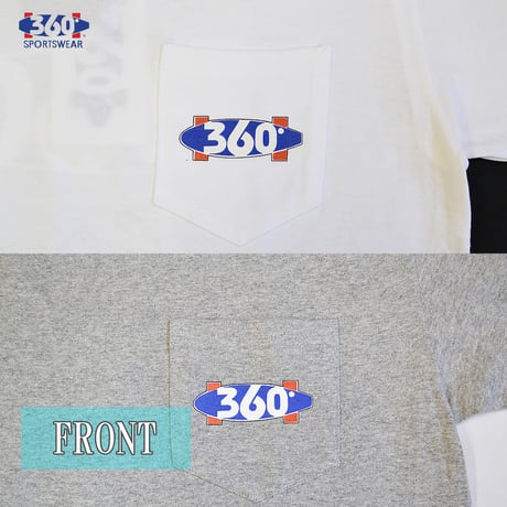 送料無料　 360° SPORTSWEAR （スリーシックスティ） Tシャツ メンズ レディース THSX-518 6.2oz ヘビーウエイト サーフ スケーター アメカジ