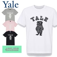 送料無料　YALE（イェール）　Tシャツ メンズ レディース YALE-129 6.2oz ヘビーウエイト カレッジ ロゴ オープンエンドTシャツ アメカジ