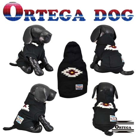 送料無料 ORTEGA (オルテガ） 犬服 パーカー ドッグウエア ORTG-002B アメカジ ネイティブ