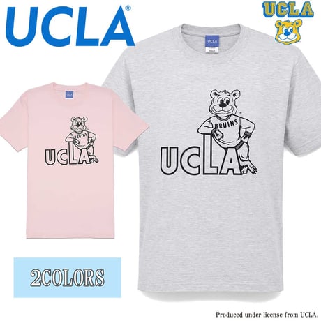 送料無料　UCLA （ユーシーエルエー）　Tシャツ メンズ レディース UCLA-0571 6.2oz ヘビーウエイト カレッジ ロゴ オープンエンドTシャツ アメカジ