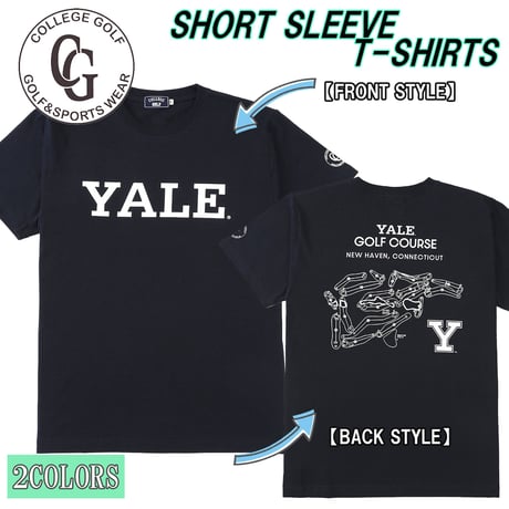 COLLEGE GOLF（カレッジゴルフ）YALE（イェール）Tシャツ 半袖 メンズ レディース ゴルフ ウェア CLGF-007
