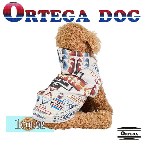 送料無料 ORTEGA (オルテガ） 犬服 パーカー ドッグウエア ORTG-016 アメカジ ネイティブ
