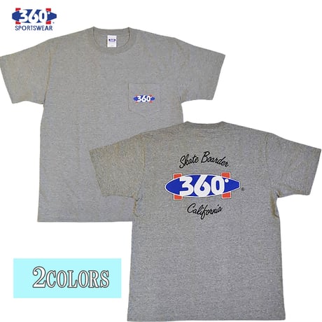 送料無料　 360° SPORTSWEAR （スリーシックスティ） Tシャツ メンズ レディース THSX-518 6.2oz ヘビーウエイト サーフ スケーター アメカジ