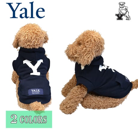 送料無料 YALE （イェール） 犬服 パーカー ドッグウエア YALE-049 カレッジ ロゴ アメカジ
