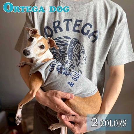送料無料  ORTEGA (オルテガ） 犬服 Tシャツ ドッグウエア ORTG-018 アメカジ