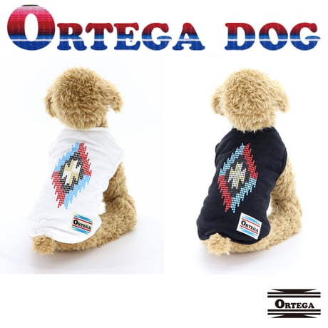 送料無料 ORTEGA (オルテガ） 犬服 Tシャツ フェザーチャームアクセ付 Tee ドッグウエア ORTG-009 ネイティブ アメカジ