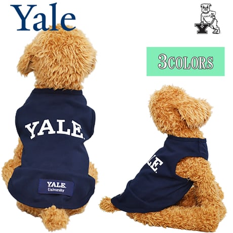 送料無料 YALE （イェール） 犬服 Tシャツ ドッグウエア YALE-051 カレッジ ロゴ キャラクター アメカジ