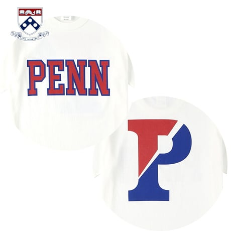 送料無料 PENN （ペンシルベニア） Tシャツ メンズ レディース PENN-006 6.2oz ヘビーウエイト カレッジ ロゴ アメカジ