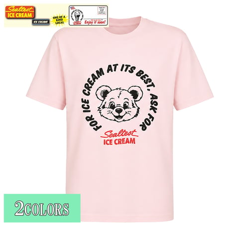 送料無料　Sealtest Ice Cream（シールテスト・アイスクリーム）　Tシャツ メンズ レディース SLTT-004 6.2oz ヘビーウエイト オープンエンドTシャツ アメカジ