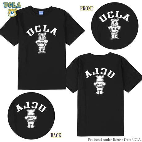 送料無料　UCLA （ユーシーエルエー）　Tシャツ メンズ レディース UCLA-0436 6.2oz ヘビーウエイト カレッジ ロゴ オープンエンドTシャツ アメカジ