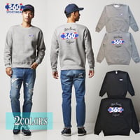 送料無料　 360° SPORTSWEAR （スリーシックスティ） トレーナー メンズ レディース スウェット シャツ THSX-074 10.0oz ヘビーウエイト サーフ スケーター アメカジ