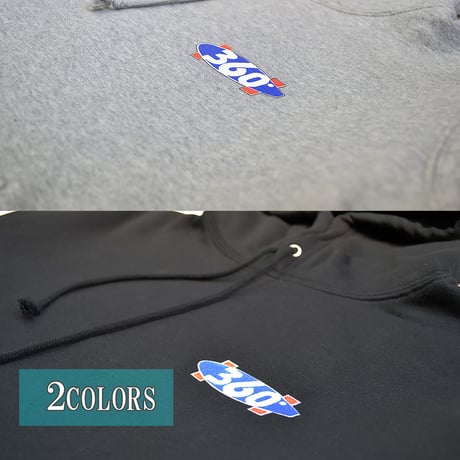 送料無料　 360° SPORTSWEAR （スリーシックスティ） パーカー メンズ レディース フード プル スウェット THSX-075 10.0oz ヘビーウエイト サーフ スケーター アメカジ