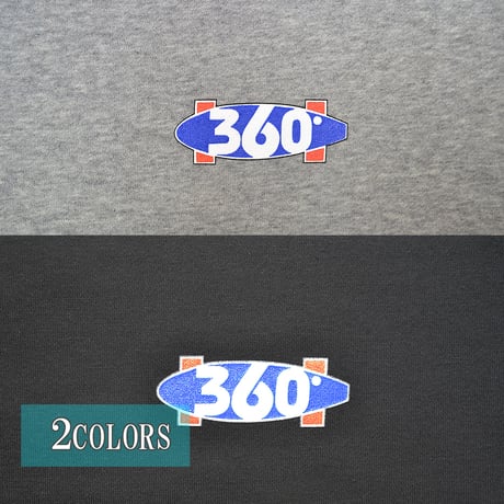 送料無料　 360° SPORTSWEAR （スリーシックスティ） パーカー メンズ レディース フード プル スウェット THSX-075 10.0oz ヘビーウエイト サーフ スケーター アメカジ