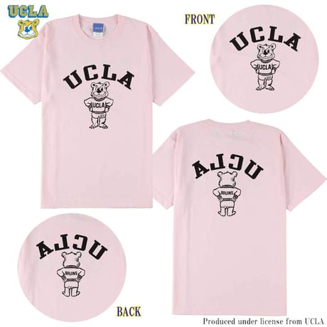 送料無料　UCLA （ユーシーエルエー）　Tシャツ メンズ レディース UCLA-0436 6.2oz ヘビーウエイト カレッジ ロゴ オープンエンドTシャツ アメカジ