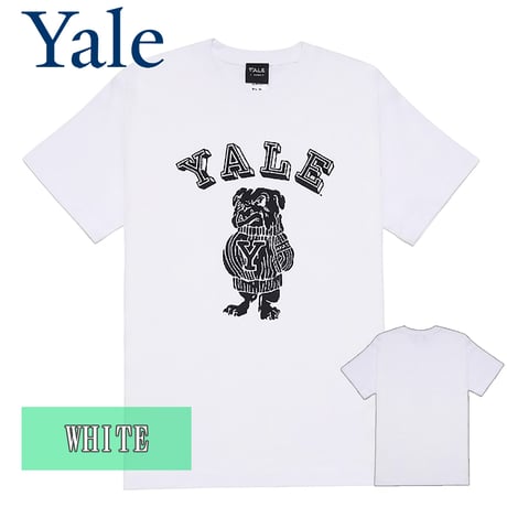 送料無料　YALE（イェール）　Tシャツ メンズ レディース YALE-129 6.2oz ヘビーウエイト カレッジ ロゴ オープンエンドTシャツ アメカジ
