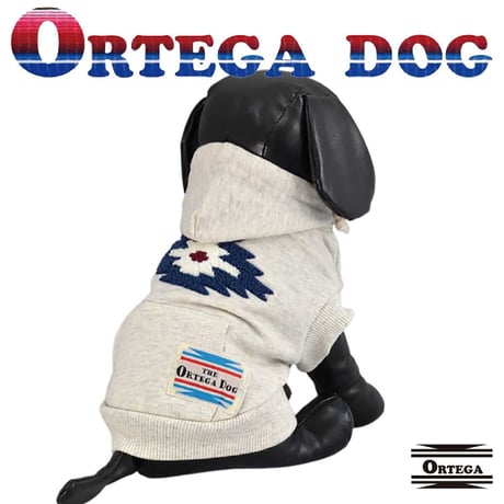送料無料 ORTEGA (オルテガ） 犬服 パーカー ドッグウエア ORTG-002B アメカジ ネイティブ