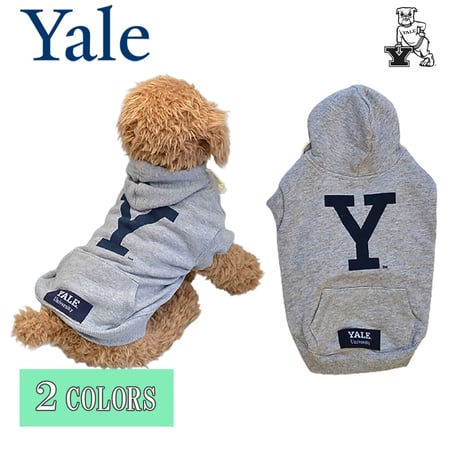 送料無料 YALE （イェール） 犬服 パーカー ドッグウエア YALE-049 カレッジ ロゴ アメカジ