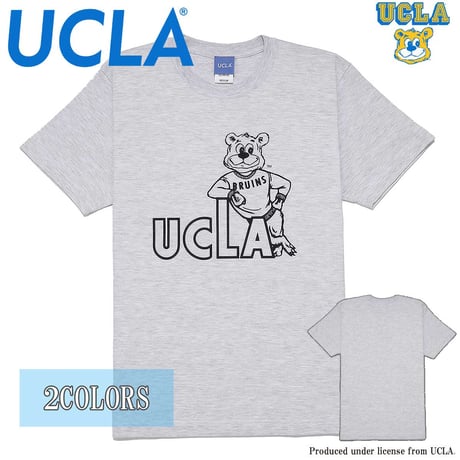 送料無料　UCLA （ユーシーエルエー）　Tシャツ メンズ レディース UCLA-0571 6.2oz ヘビーウエイト カレッジ ロゴ オープンエンドTシャツ アメカジ