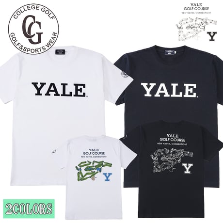 COLLEGE GOLF（カレッジゴルフ）YALE（イェール）Tシャツ 半袖 メンズ レディース ゴルフ ウェア CLGF-007