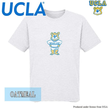 送料無料　UCLA （ユーシーエルエー）　Tシャツ メンズ レディース UCLA-0567 6.2oz ヘビーウエイト カレッジ ロゴ オープンエンドTシャツ アメカジ