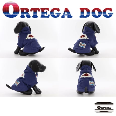 送料無料 ORTEGA (オルテガ） 犬服 パーカー ドッグウエア ORTG-002B アメカジ ネイティブ