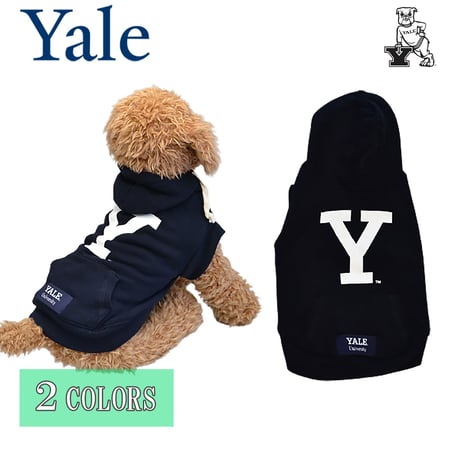 送料無料 YALE （イェール） 犬服 パーカー ドッグウエア YALE-049 カレッジ ロゴ アメカジ