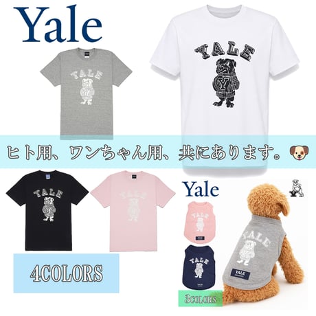 送料無料　YALE（イェール）　Tシャツ メンズ レディース YALE-129 6.2oz ヘビーウエイト カレッジ ロゴ オープンエンドTシャツ アメカジ