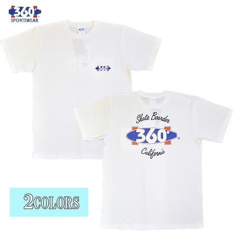 送料無料　 360° SPORTSWEAR （スリーシックスティ） Tシャツ メンズ レディース THSX-518 6.2oz ヘビーウエイト サーフ スケーター アメカジ
